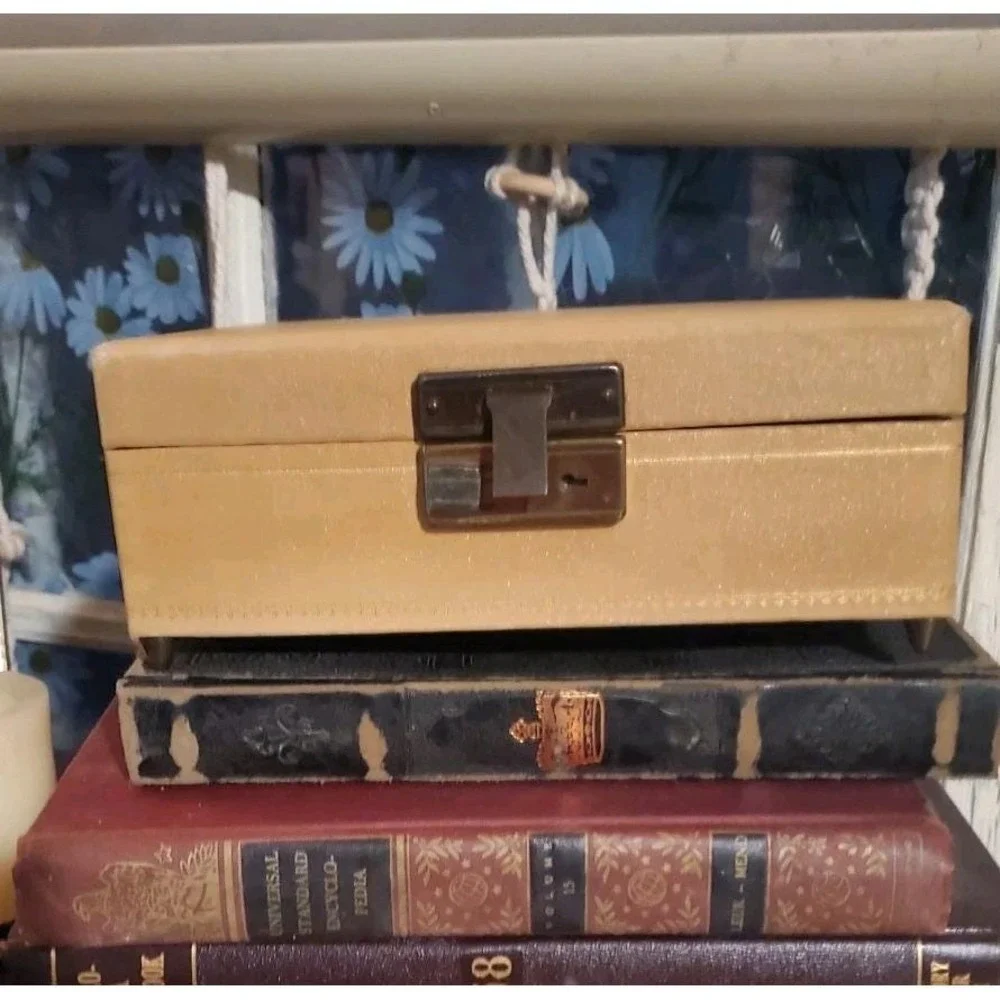 Vintage Farrington Jewelry Box Thorens Swiss Music Box Works Always Mid-Century